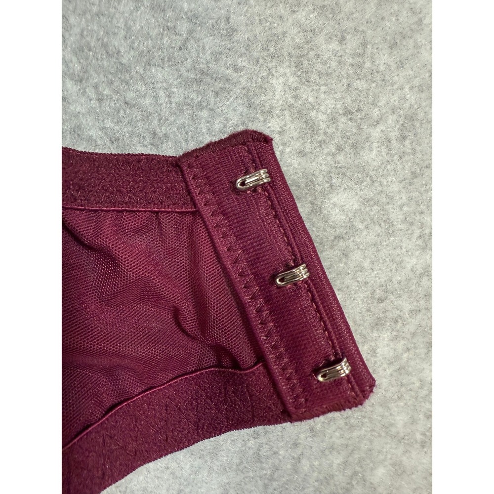 Victoria's Secret Dream Angels Lined Demi Bra Burgundy Lace 34DDD Coquette - Picture 12 of 16